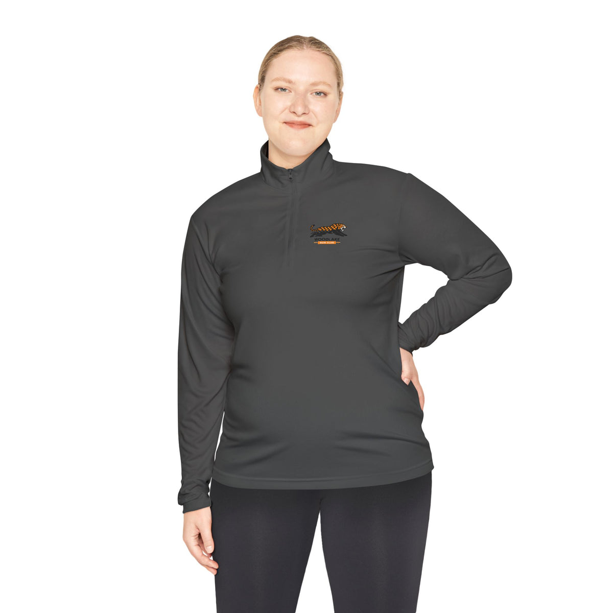 Quarter-Zip Pullover — Retro Dachshund Logo Chest Embroidery