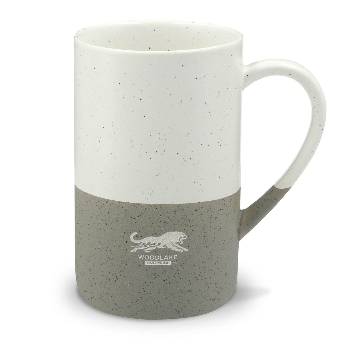 Speckled Two-Tone Ceramic Mug — 13oz Engraved Wayland Style