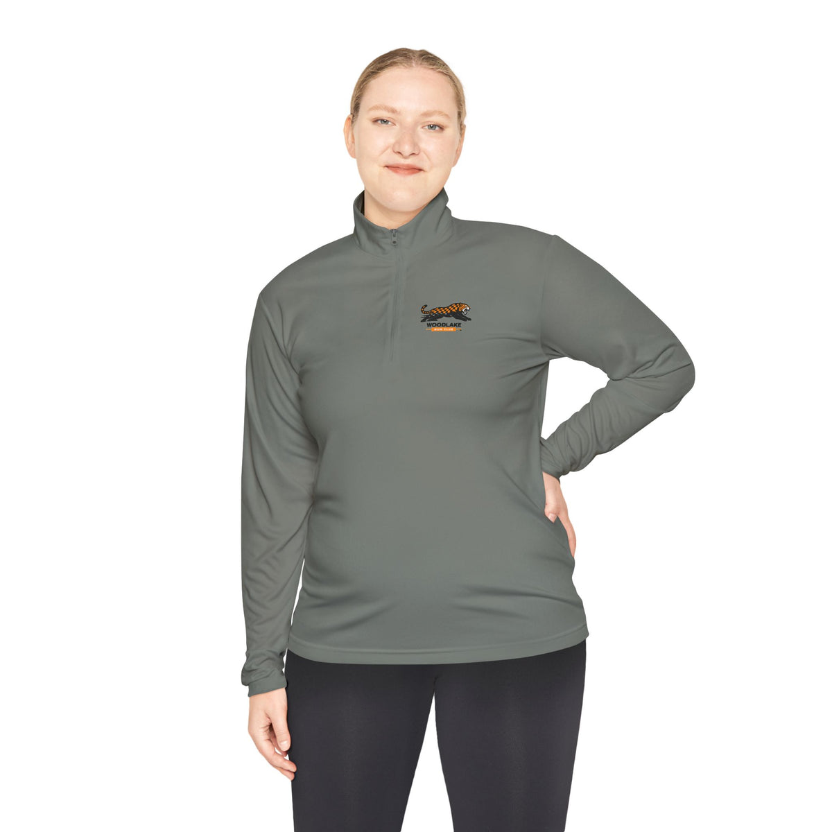 Quarter-Zip Pullover — Retro Dachshund Logo Chest Embroidery