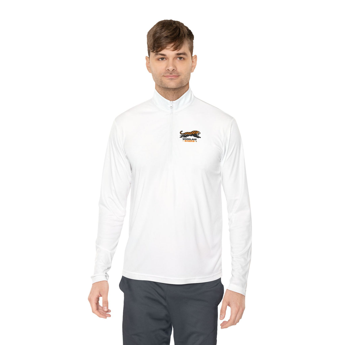 Quarter-Zip Pullover — Retro Dachshund Logo Chest Embroidery